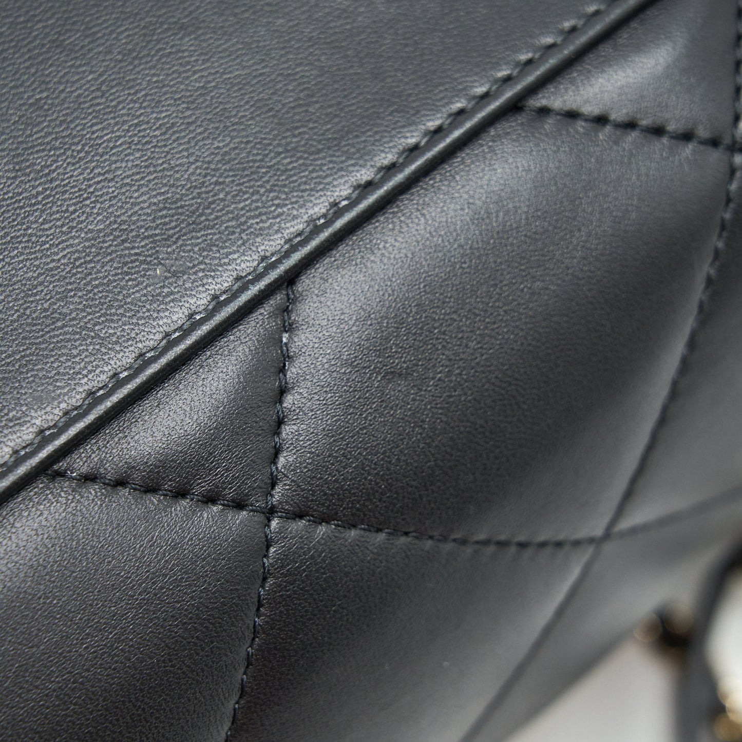 Chanel Black Lambskin Bowling Bag