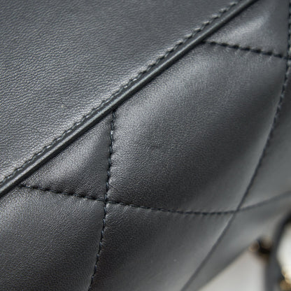 Chanel Black Lambskin Bowling Bag