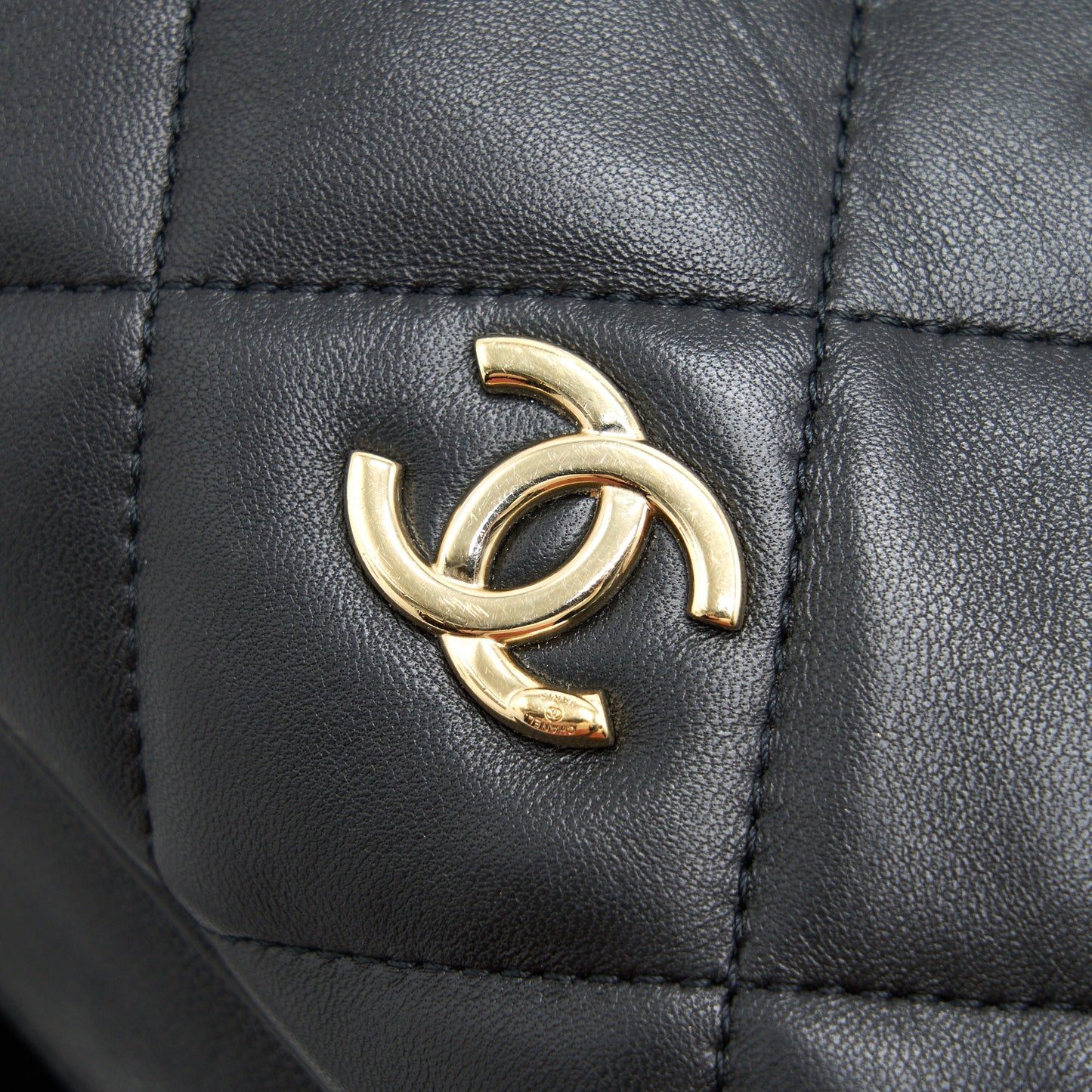 Chanel Black Lambskin Bowling Bag