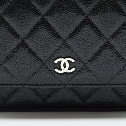Chanel Mini Wallet On Chain Caviar Black