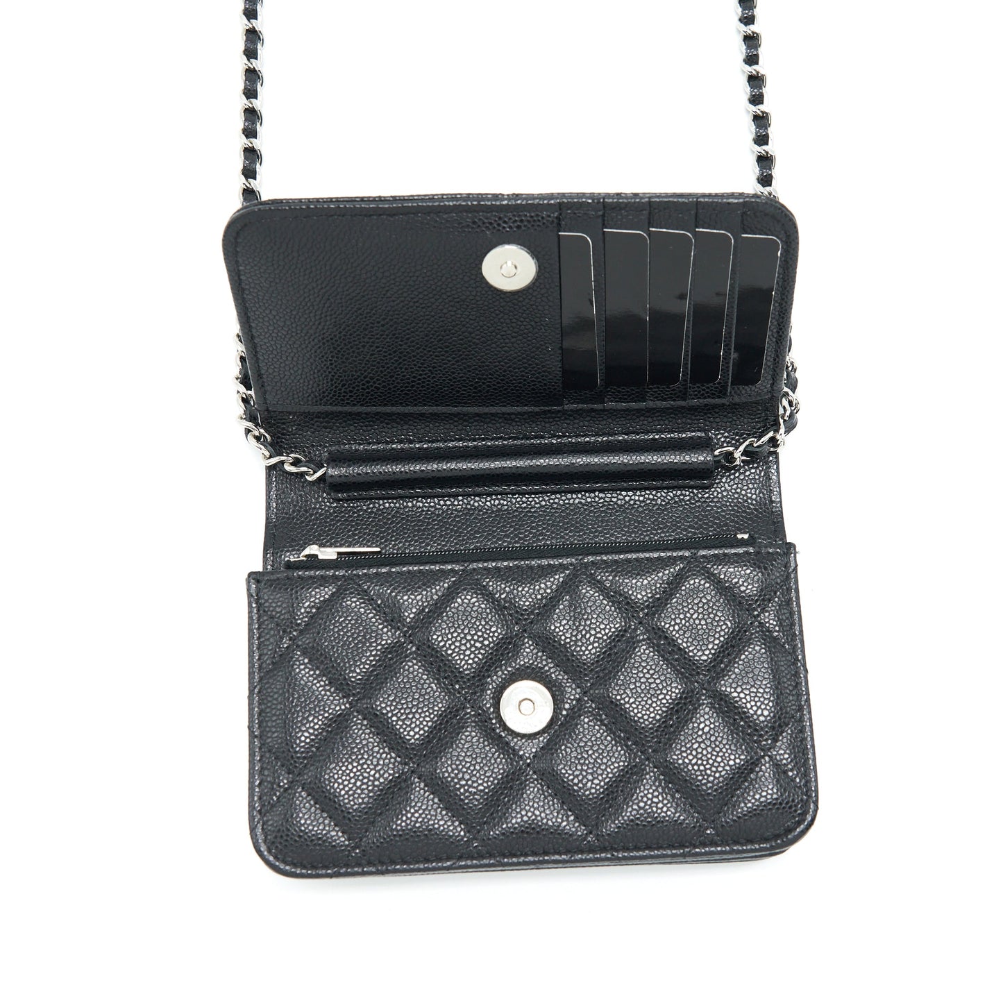 Chanel Mini Wallet On Chain Caviar Black