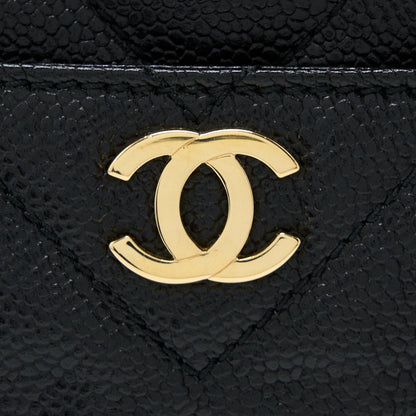 Chanel Vintage Camera Chevron Tote Bag Caviar Black