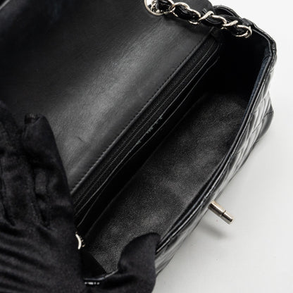 Chanel Mini Rectangular Flap Bag Patent Black