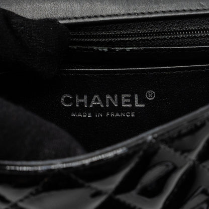 Chanel Mini Rectangular Flap Bag Patent Black