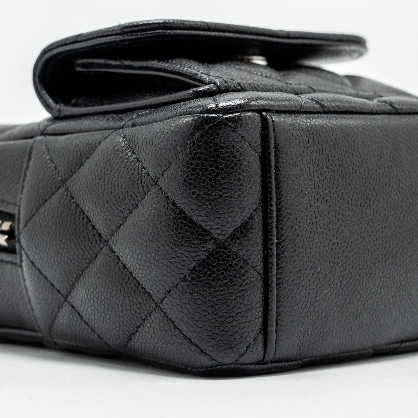 Chanel 24P Mini Backpack/Crossbody Bag Caviar Black  (Microchip)