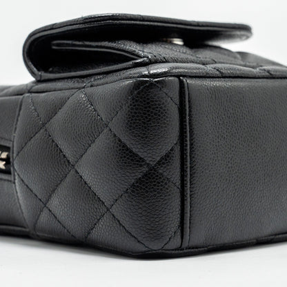 Chanel 24P Mini Backpack/Crossbody Bag Caviar Black  (Microchip)