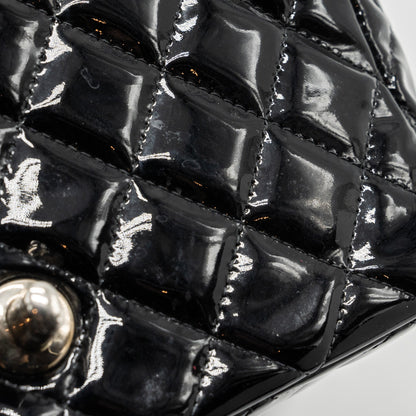 Chanel Mini Rectangular Flap Bag Patent Black