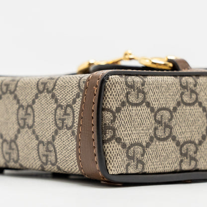 Gucci Horsebit 1955 Mini Bag GG Supreme Canvas Brown/Multicoloured