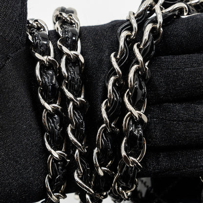 Chanel Mini Rectangular Flap Bag Patent Black