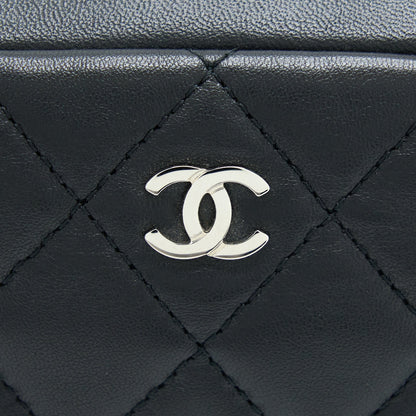 Chanel Camera Clutch Lambskin Black