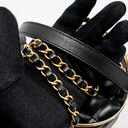 Chanel 21A Vanity With Chain Lambskin Black  (Microchip)
