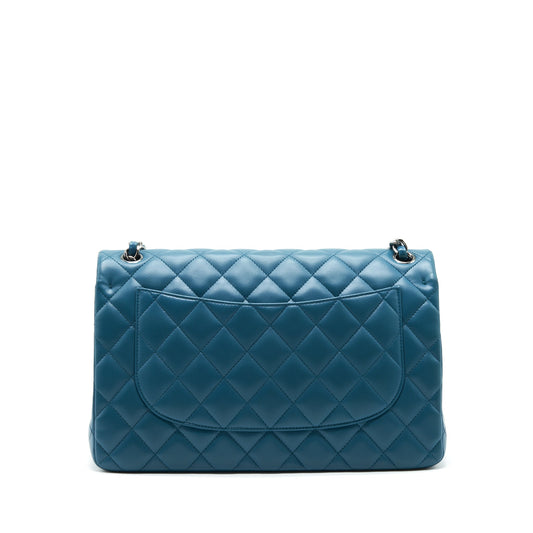 Chanel Jumbo Classic Double Flap Bag Lambskin Green