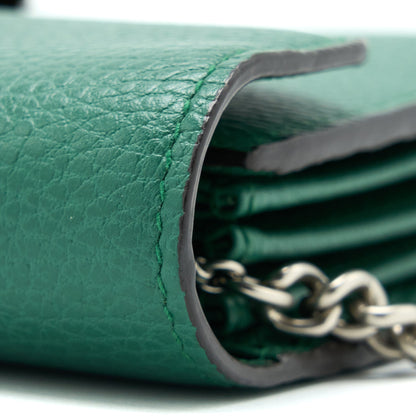Gucci Mini Dionysus Wallet On Chain Green Multicolour Hardware