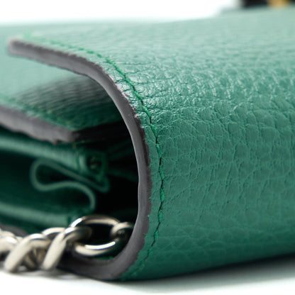 Gucci Mini Dionysus Wallet On Chain Green Multicolour Hardware