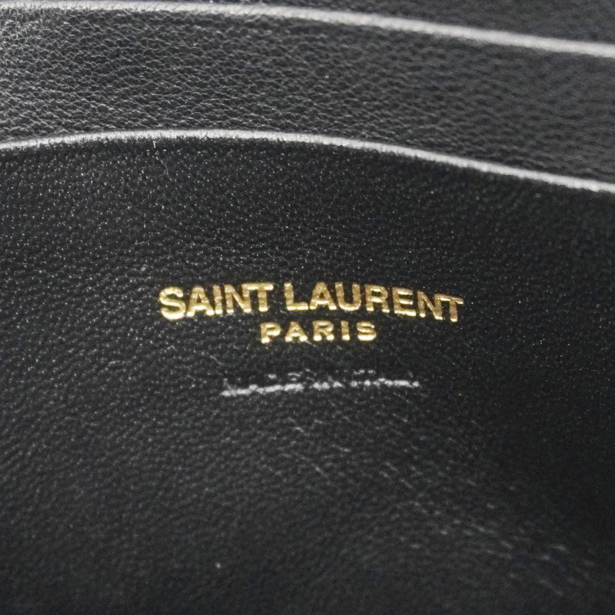 YVES SAINT LAURENT Lou Small Chevron Leather Camera Crossbody Bag Red