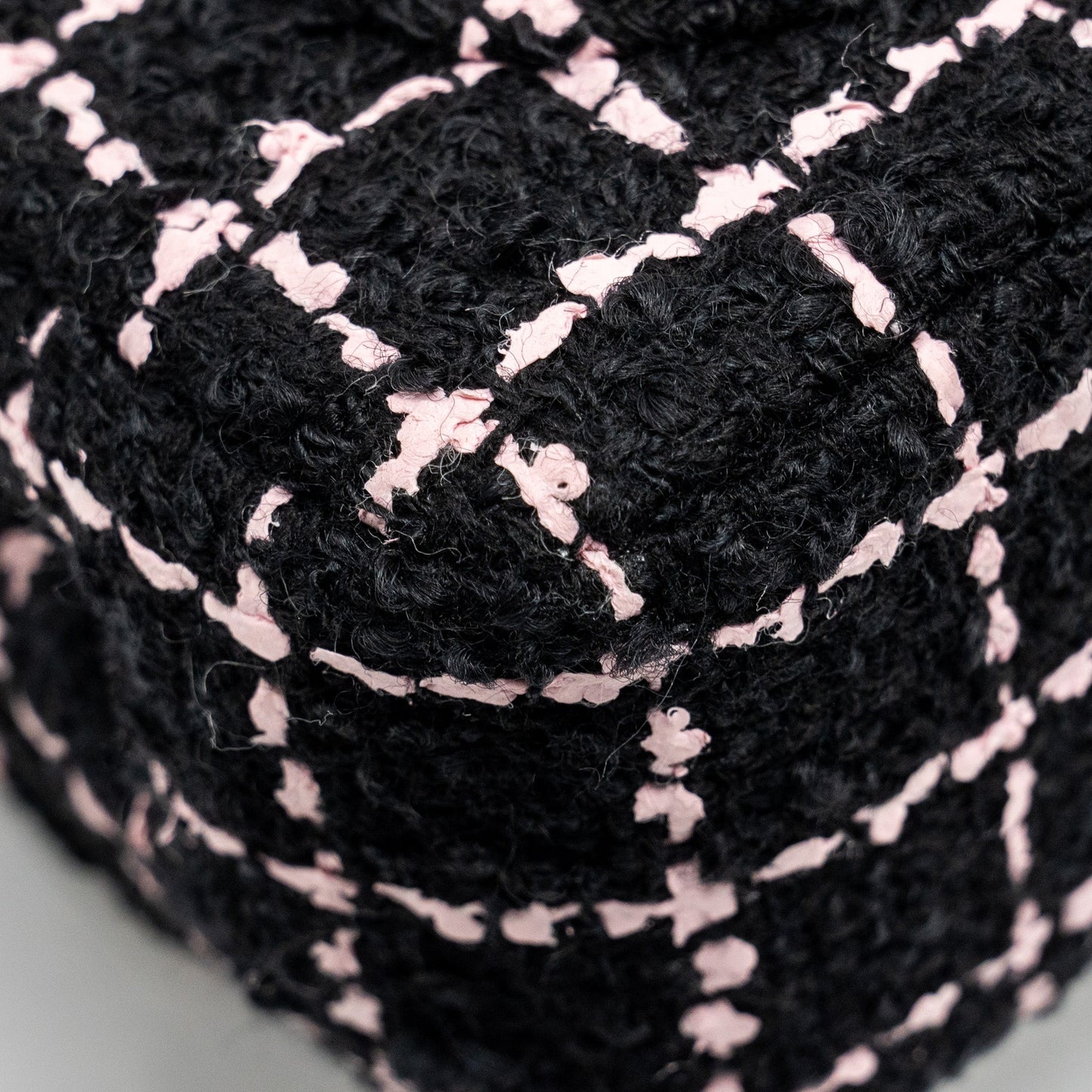 Chanel 23K Flower Bomb Mini Rectangular Flap Bag Tweed Black / Pink L (Microchip)