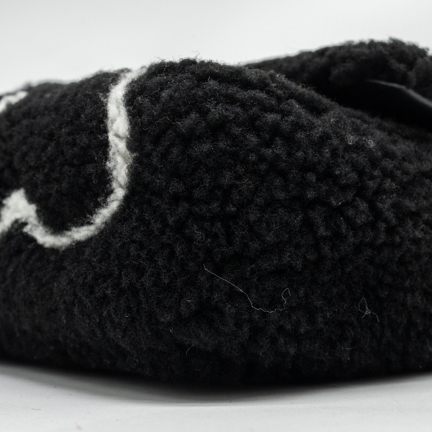 Chanel 22A Fluffy Camellia Flap Bag Embroidered Shearling Lambskin Black / White  (Microchip)