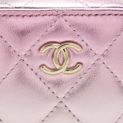 Chanel Mini Vanity With Giant Chain Iridescent Pink L