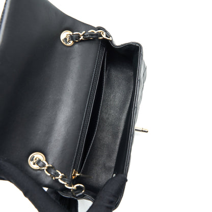 Chanel mini rectangular flap Bag Lambskin Black L