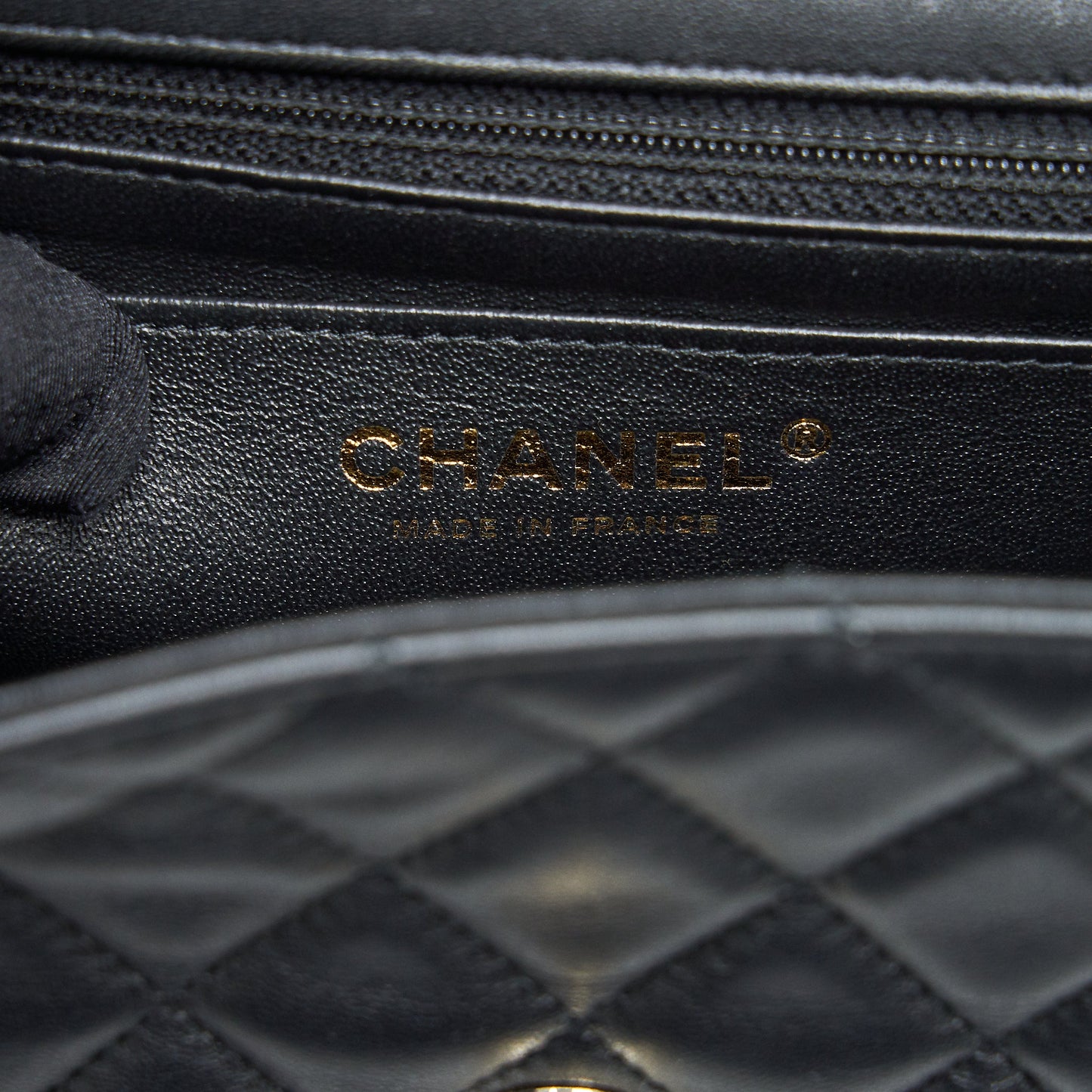 Chanel mini rectangular flap Bag Lambskin Black L