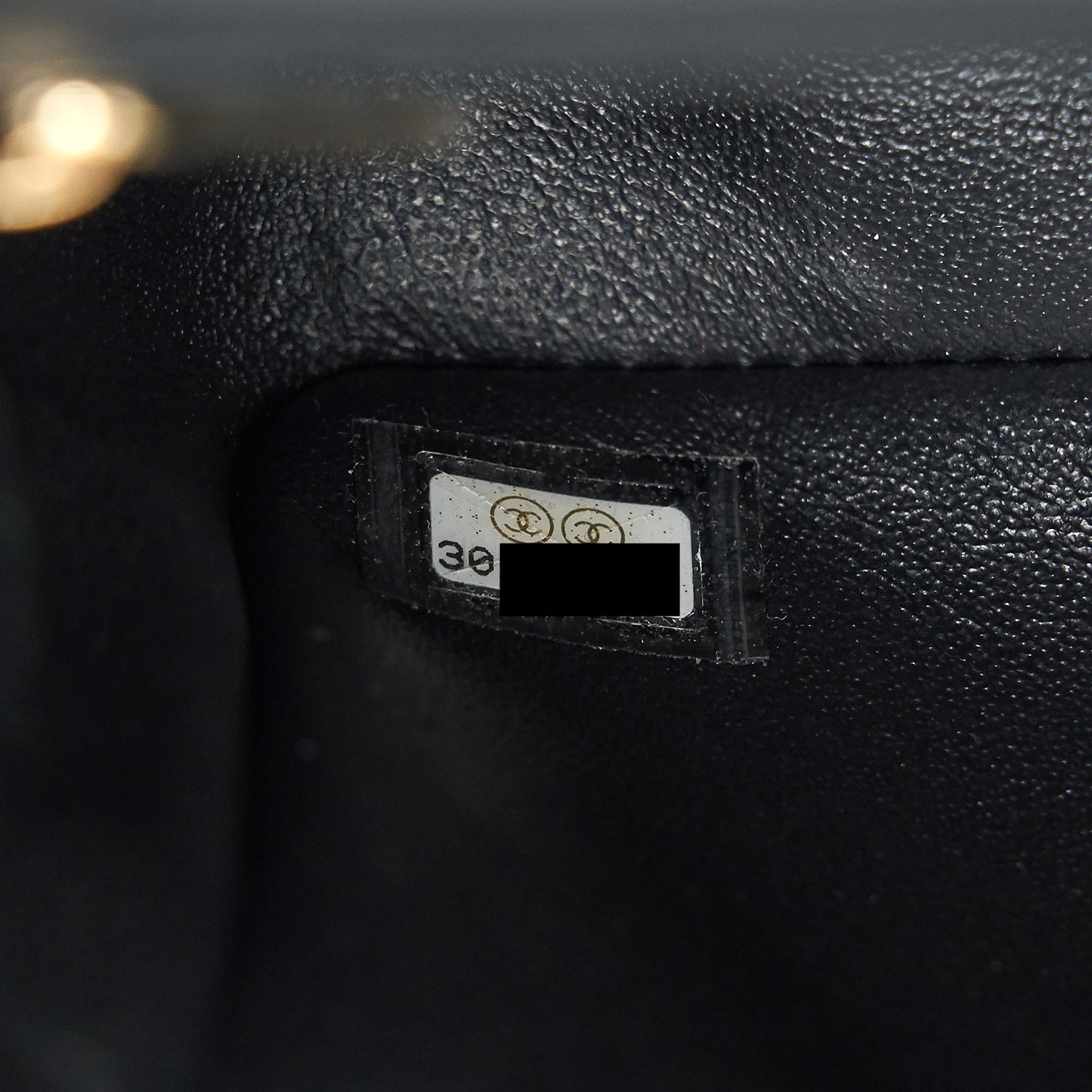 Chanel mini rectangular flap Bag Lambskin Black L