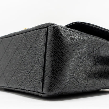 Chanel Maxi Classic Double Flap Bag Caviar Black