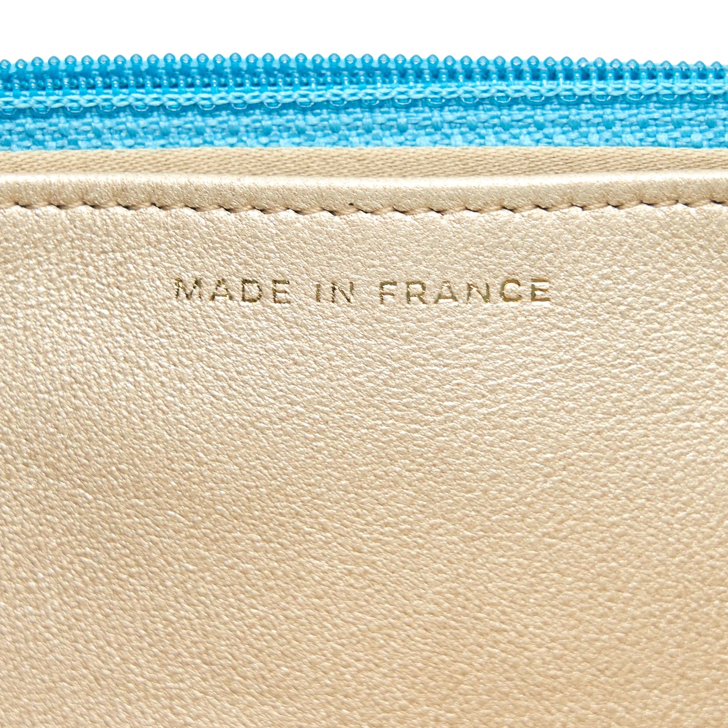 Chanel Camelia Wallet on Chain lambskin Blue
