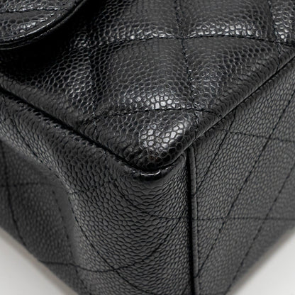 Chanel Maxi Classic Double Flap Bag Caviar Black