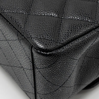 Chanel Maxi Classic Double Flap Bag Caviar Black