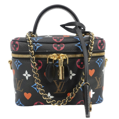 LOUIS VUITTON Game On Vanity PM Monogram Canvas Shoulder Bag Black