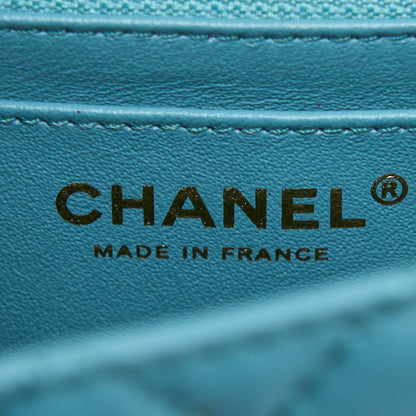Chanel Mini 2.55 Reissue Flap Bag Aged Calfskin Light Blue