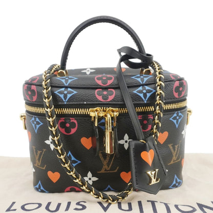LOUIS VUITTON Game On Vanity PM Monogram Canvas Shoulder Bag Black
