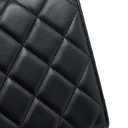 Chanel 21K Gold Metal Mini Flap Bag With Handle Black