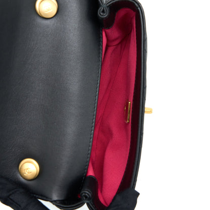 Chanel 22S Seasonal Flap Bag Calfskin Black Brushed