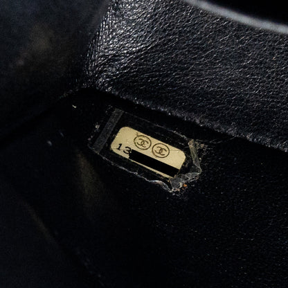 Chanel Medium classic double flap bag caviar Black