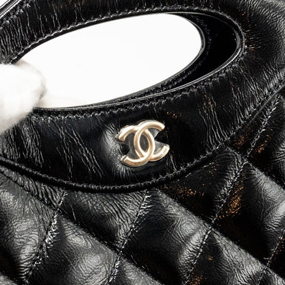 Chanel Mini 31 Clutch with Chain Shiny Calfskin Black L (Microchip)