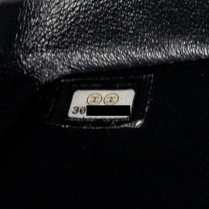 Chanel mini 2.55 reissue flap bag aged calfskin black