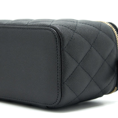 Chanel 22C Long vanity with Chain Caviar black L