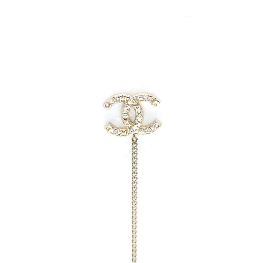 Chanel One Side CC Logo Dropping Earring