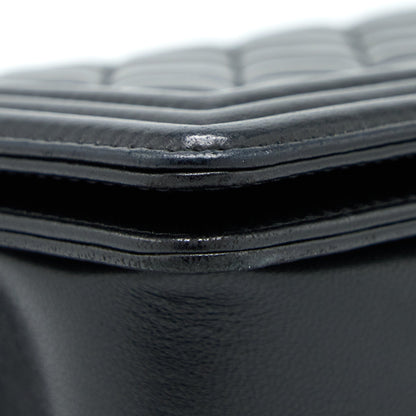 Chanel Medium Boy Bag Lambskin Black Ruthenium