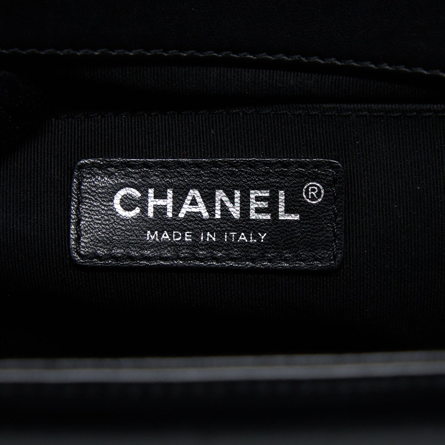 Chanel Medium Boy Bag Lambskin Black Ruthenium