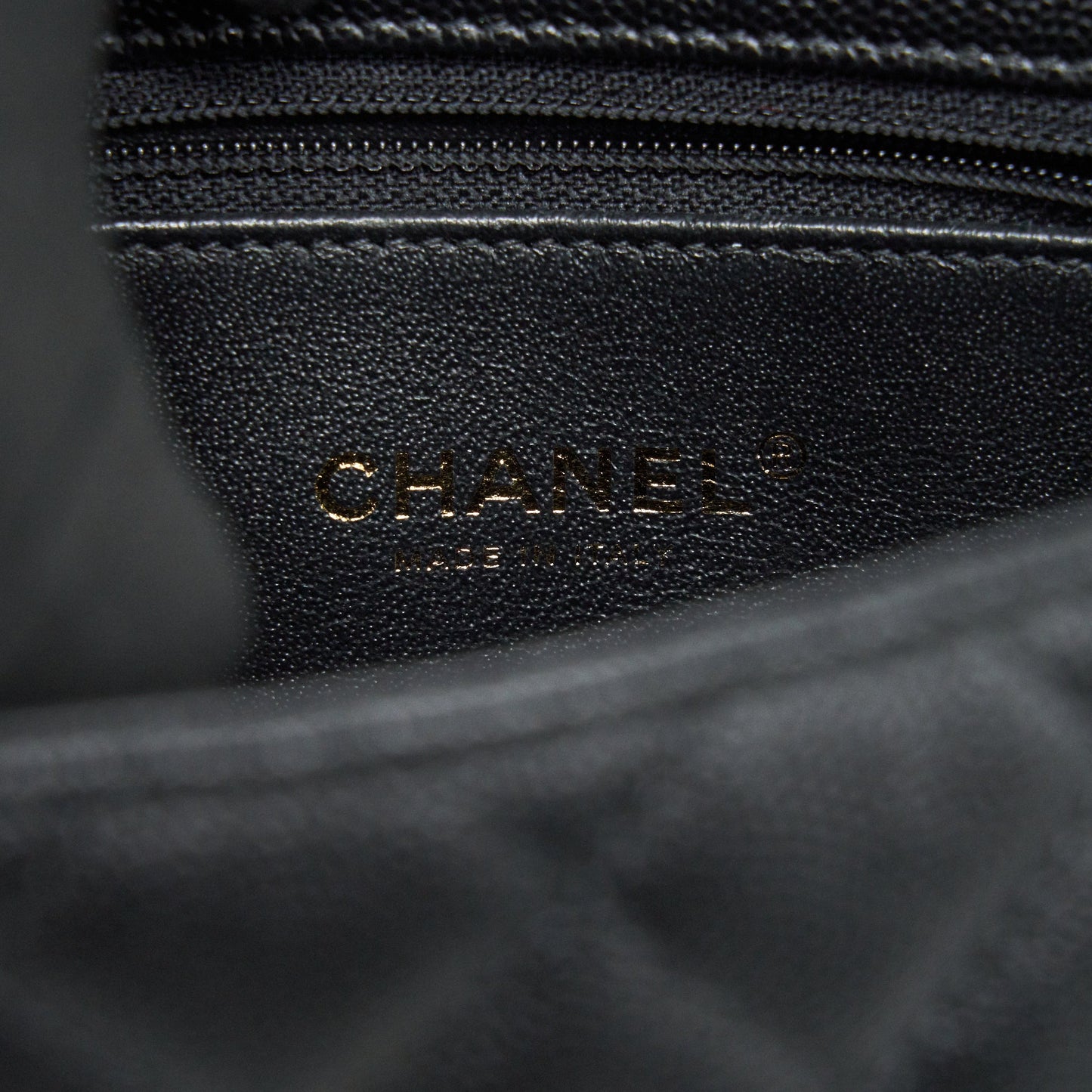 CHANEL MINI COCO HANDLE CAVIAR LEATHER WITH PYTHON HANDLE BLACK