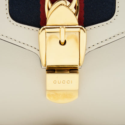 Gucci Mini Top Handle Sylvie Bag White