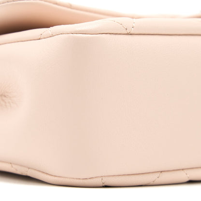 Chanel 22C Rectangular Flap Bag with Giant Top Handle Lambskin Pink L(Microchip)