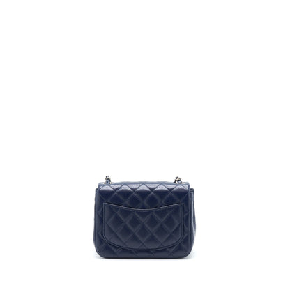 Chanel Mini Square Flap Bag Caviar Navy