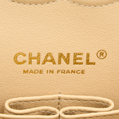 Chanel Medium Classic Flap Bag Lambskin Beige L (Microchip)