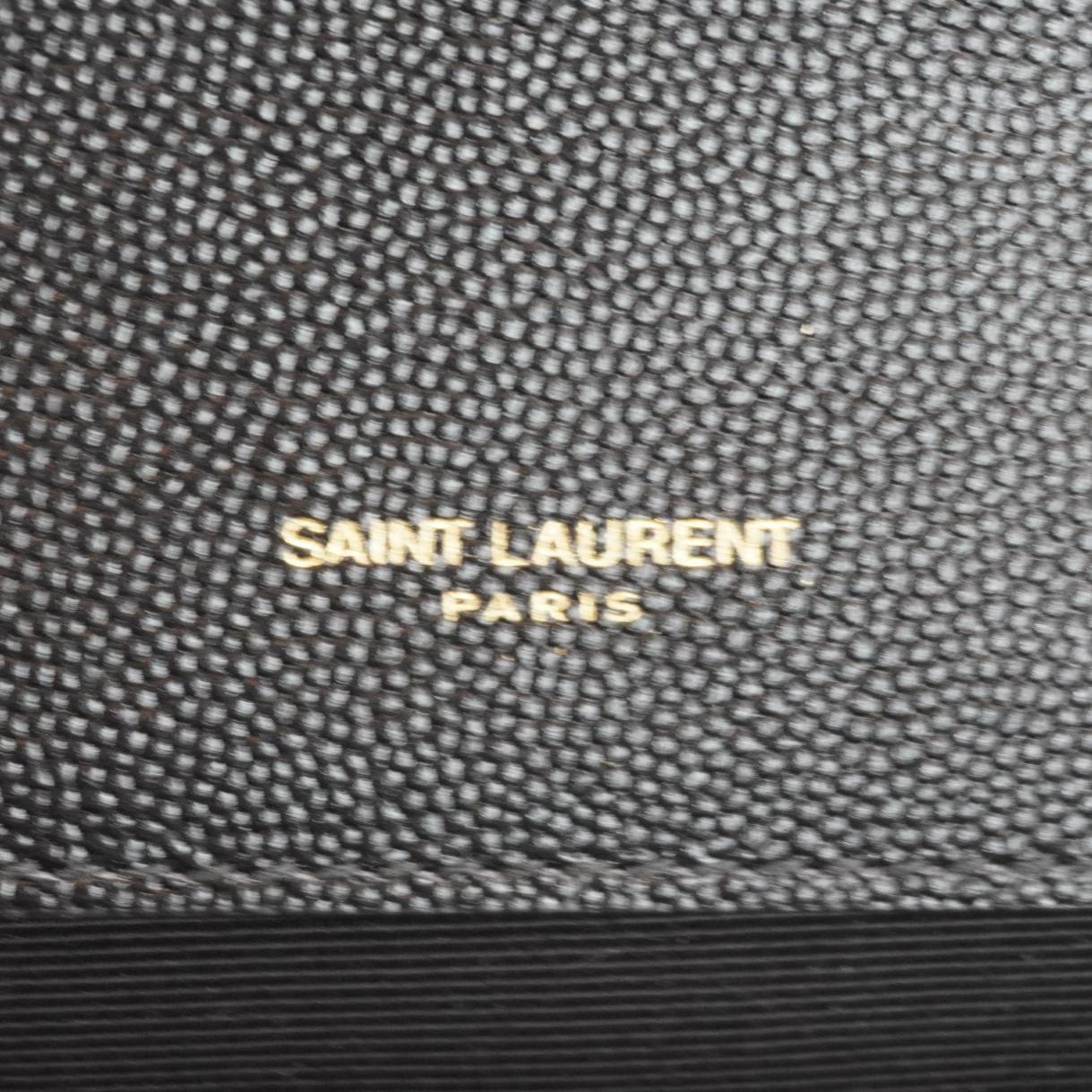 YVES SAINT LAURENT Kate Medium Grain De Poudre Leather Crossbody Bag Black