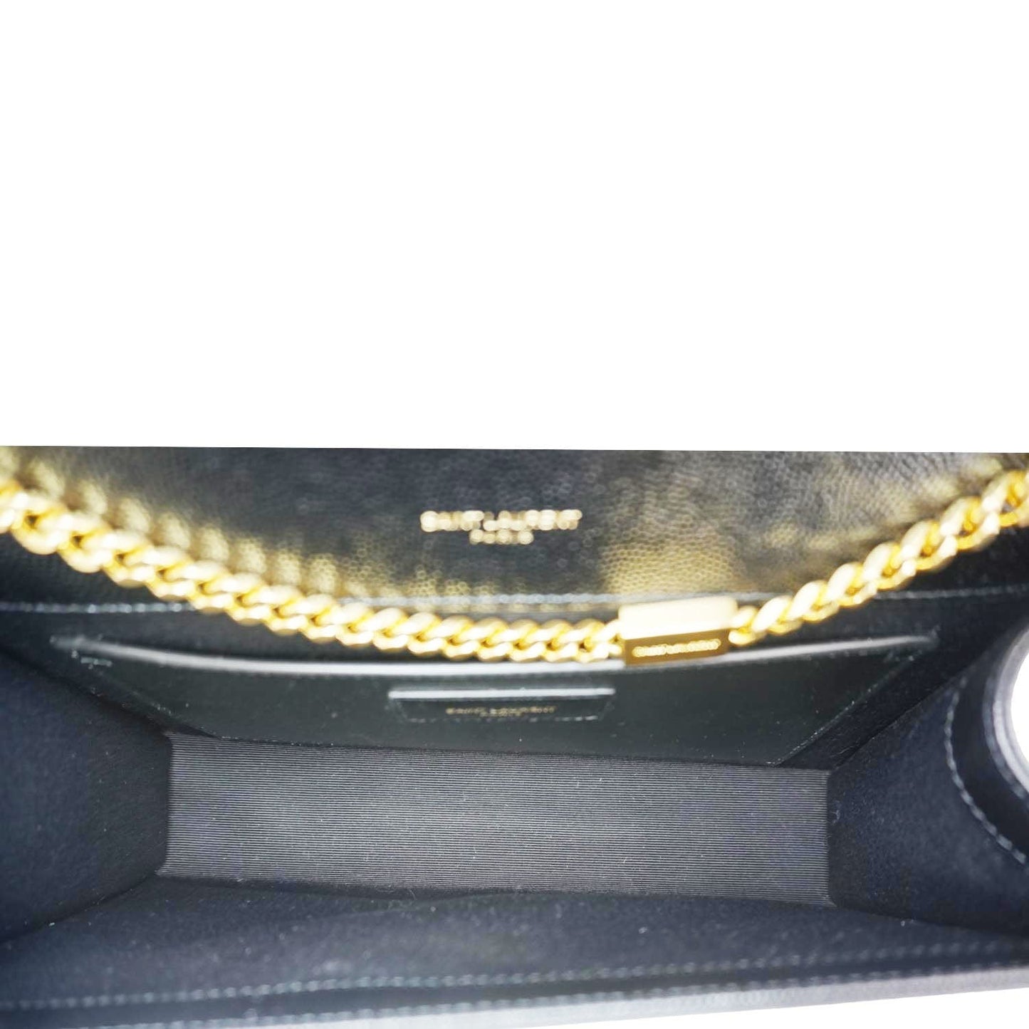 YVES SAINT LAURENT Kate Medium Grain De Poudre Leather Crossbody Bag Black