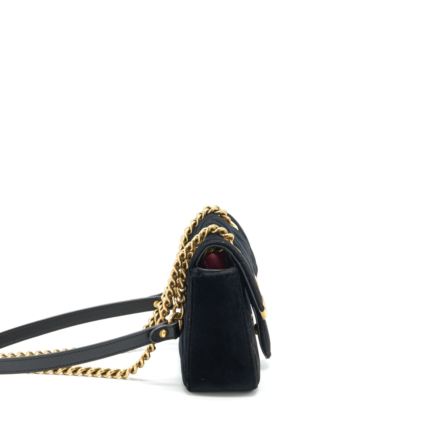 Gucci mini marmont Velvet black