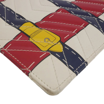 GUCCI GG Marmont Trompe L'Oeil Print Matelasse Leather Pouch Multicolor 466489